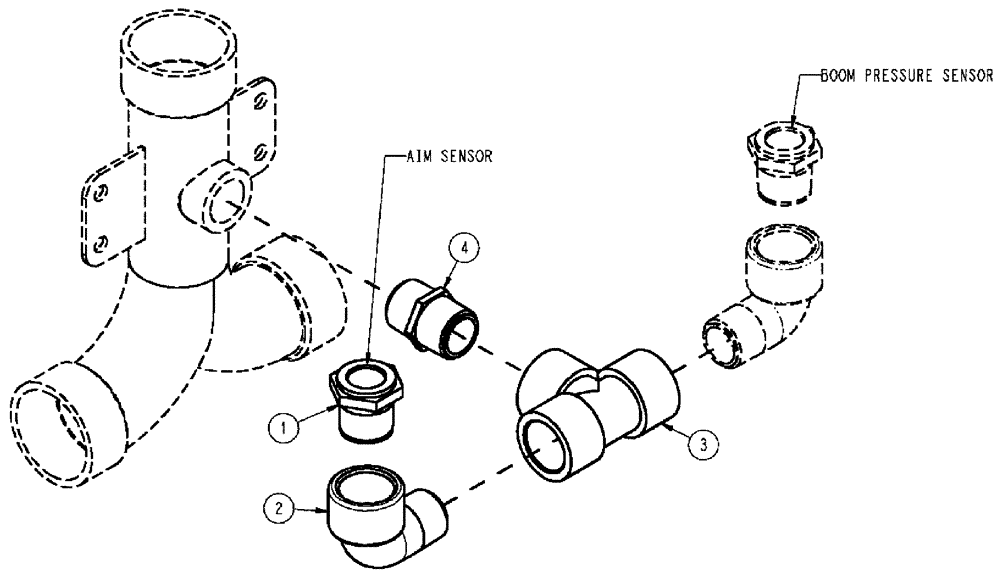 Схема запчастей Case IH SPX3310 - (12-012) - AIM SENSOR PLUMBING GROUP (06) - ELECTRICAL