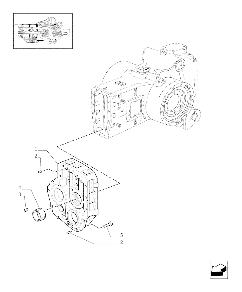 Схема запчастей Case IH MXM175 - (1.21.0/01[03]) - HOUSING, GEARS (03) - TRANSMISSION