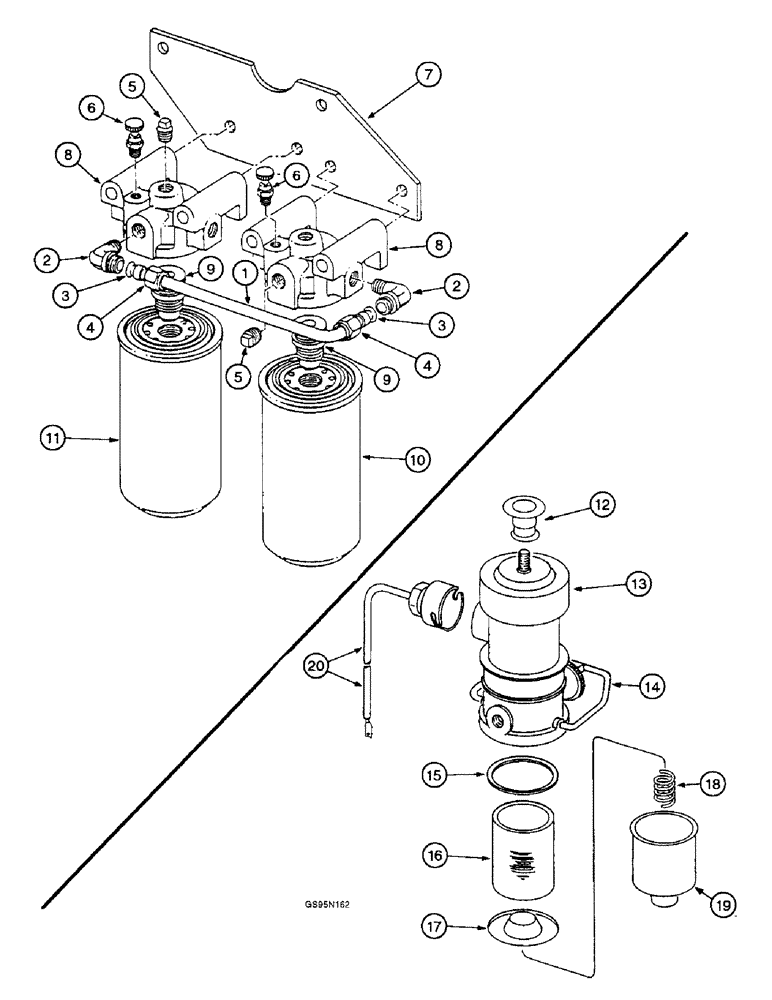 Схема запчастей Case IH D-236 - (4-38) - FUEL FILTER, SPIN-ON TYPE / ELECTRIC FUEL PUMP 