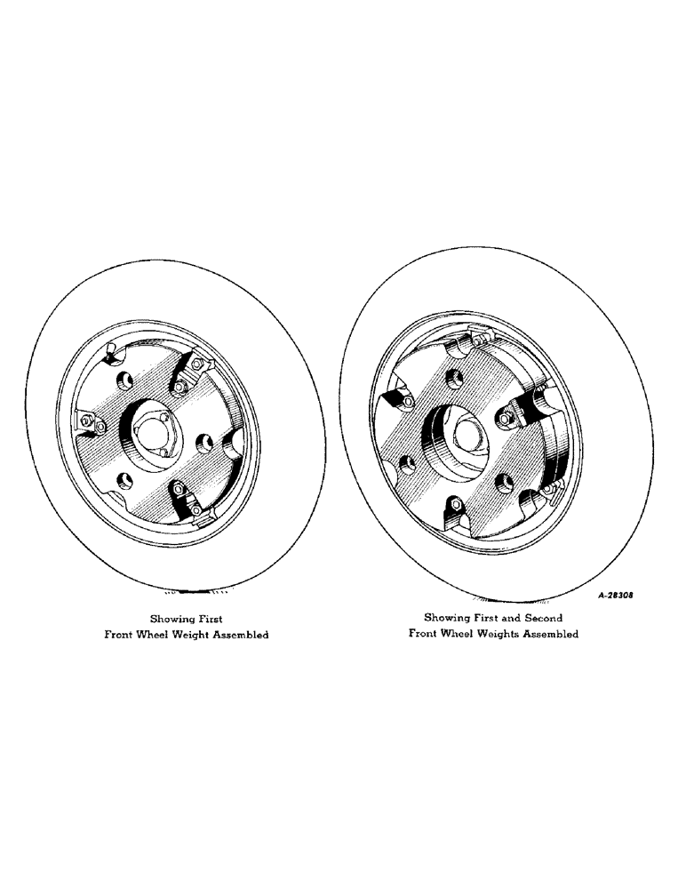 Схема запчастей Case IH SUPER-H - (234) - ATTACHMENTS, FRONT WHEEL WEIGHTS, SPECIAL, FOR TRACTORS WITH PNEUMATIC TIRES Attachments