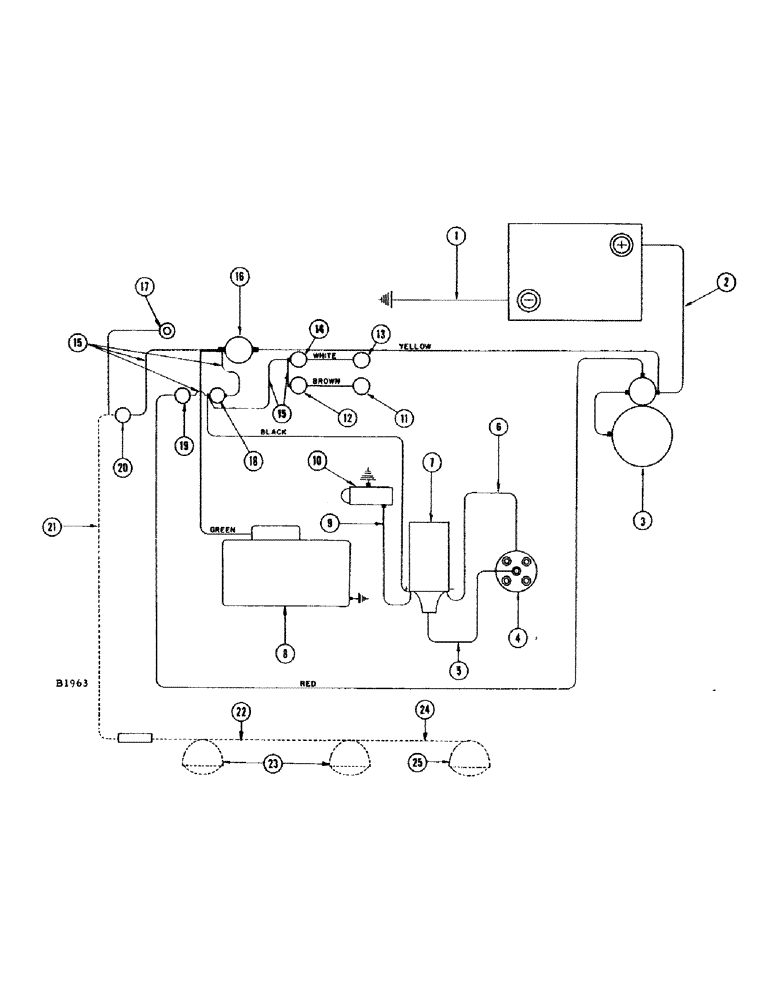 Схема запчастей Case IH 1010 - (224) - ELECTRICAL SYSTEM, CASE A284G-F AND A284LP-F ENGINES (55) - ELECTRICAL SYSTEMS