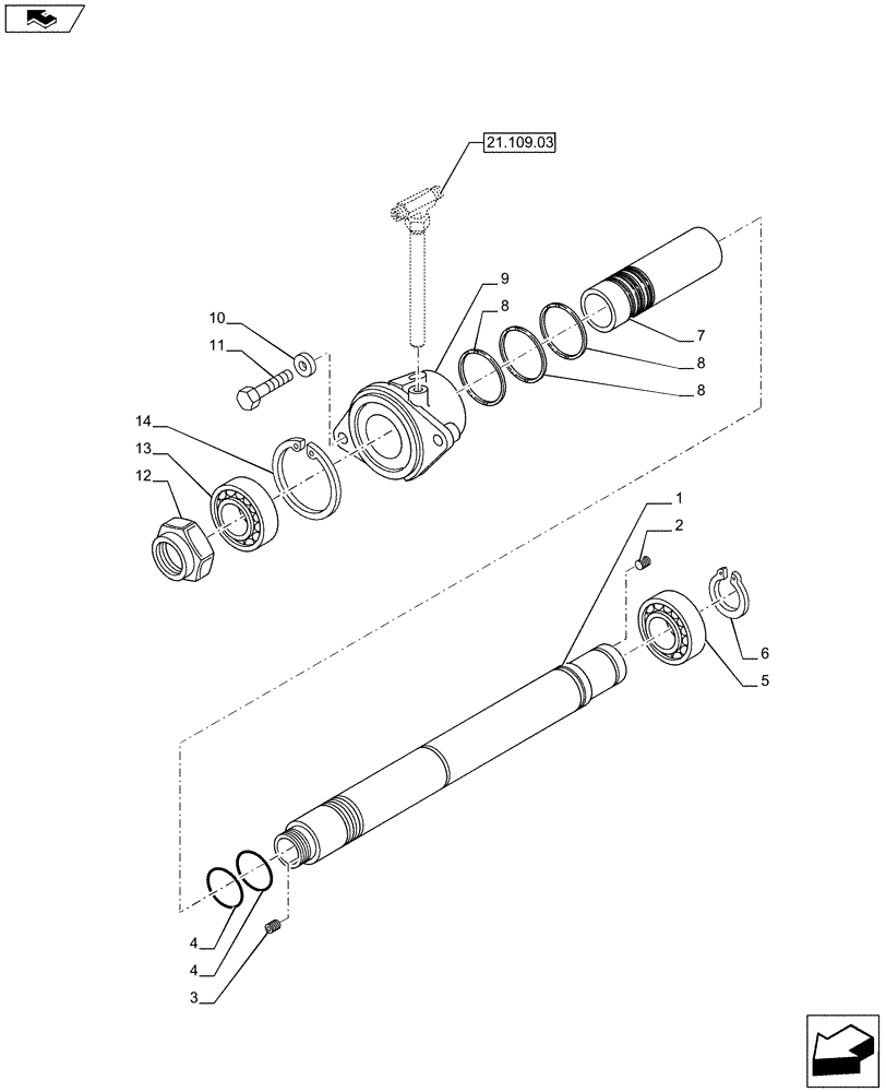 Схема запчастей Case IH PUMA 170 - (21.155.01[11]) - TRANSMISSION 19X6 FPS - CLUTCH DELIVERY MANIFOLD DRIVINGSHAFT (VAR.728147-729571) (21) - TRANSMISSION