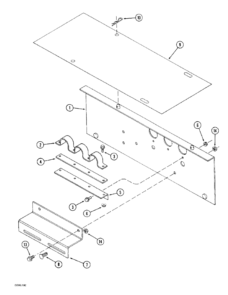 Схема запчастей Case IH 1660 - (8-48) - REEL DRIVE COUPLING MOUNTING (07) - HYDRAULICS