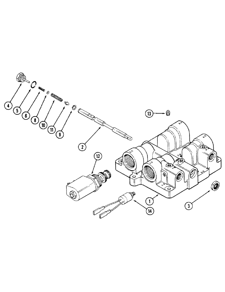 Схема запчастей Case IH 4694 - (6-148) - HYDRAULIC MANIFOLD, ELECTRIC SHIFT (06) - POWER TRAIN