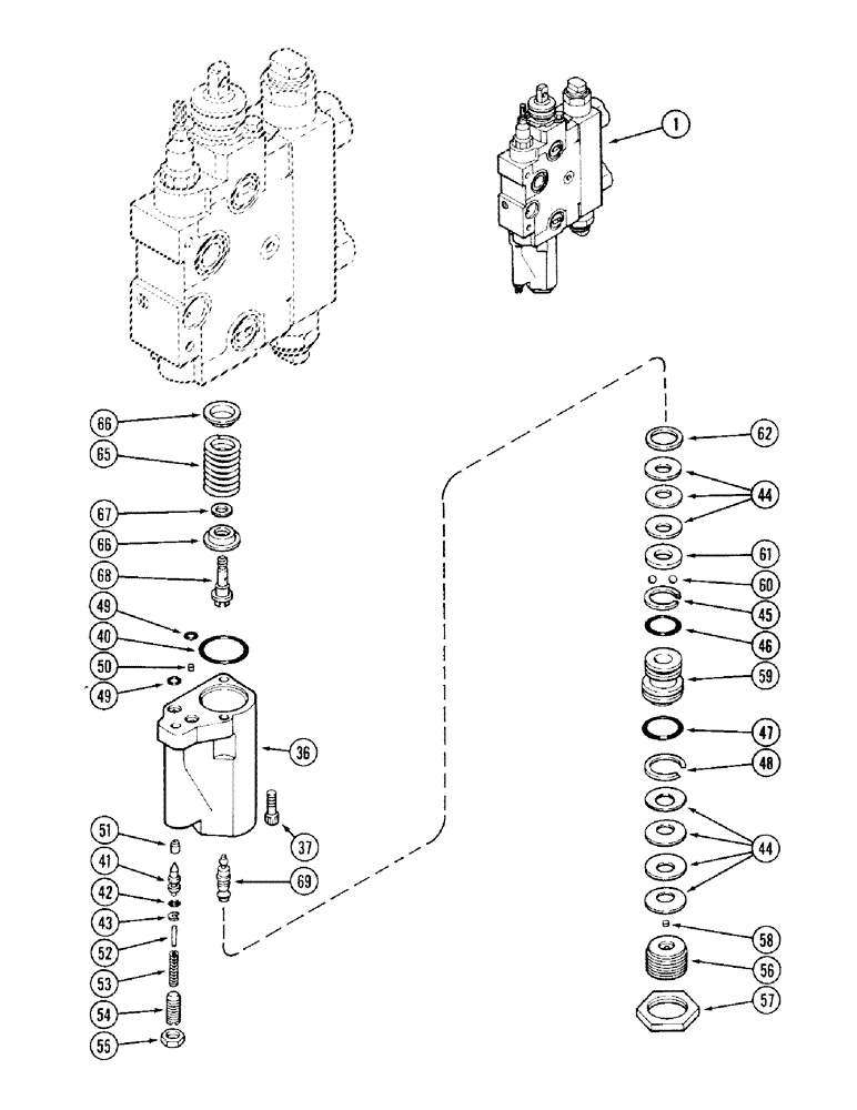 Схема запчастей Case IH 2394 - (8-082) - REMOTE VALVE BODY ASSEMBLY, WITH LOAD CHECK - A162851 (CONTINUED) (08) - HYDRAULICS