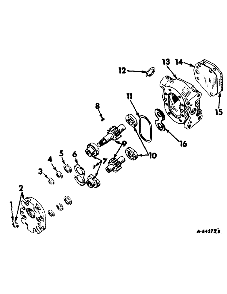 Схема запчастей Case IH 21256 - (F-10) - HYDRAULIC SYSTEM, HYDRAULIC PUMP, THOMPSON, 12 GPM (07) - HYDRAULIC SYSTEM