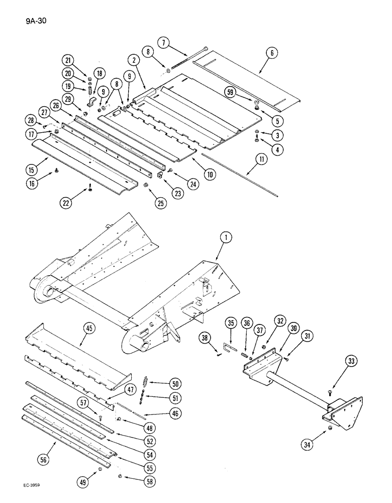 Схема запчастей Case IH 1680 - (9A-30) - FEEDER COVERS AND LIFT BRACKET (13) - FEEDER