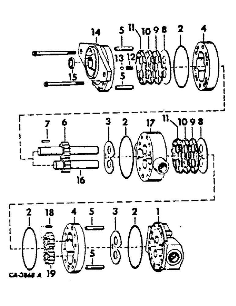 Схема запчастей Case IH 4366 - (10-32) - HYDRAULICS, HYDRAULIC PUMP (07) - HYDRAULICS