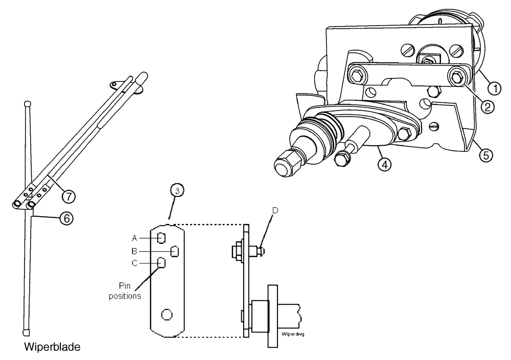 Схема запчастей Case IH 3185 - (02-012) - WINDSHIELD WIPER Cab Exterior