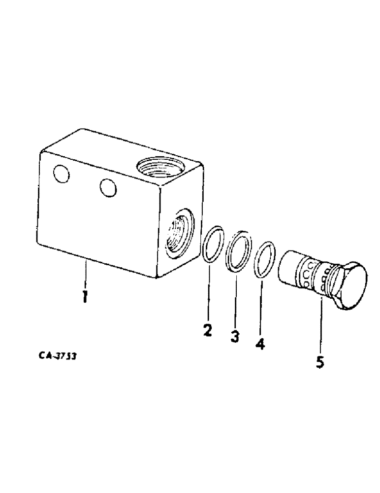 Схема запчастей Case IH 3388 - (10-03) - HYDRAULICS, RELIEF VALVE BLOCK ASSEMBLY (07) - HYDRAULICS