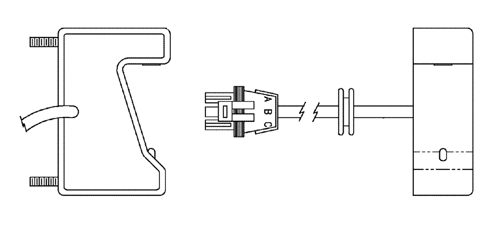 Схема запчастей Case IH 810 - (13-025) - SENSOR ASSEMBLY, HOPPER LEVEL (06) - ELECTRICAL