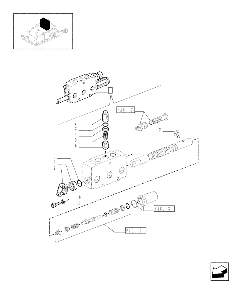 Схема запчастей Case IH JX1095N - (1.82.7/02B[01]) - DOUBLE-ACTING EXTERNAL CONTROL VALVE WITH FLOAT AND AUTOMATIC CUTOUT - BREAKDOWN - C5484 (07) - HYDRAULIC SYSTEM