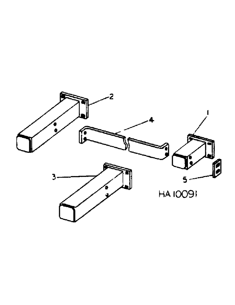 Схема запчастей Case IH 5500 - (B-02[A]) - FRAME EXTENSIONS, TWO RANK MODELS 