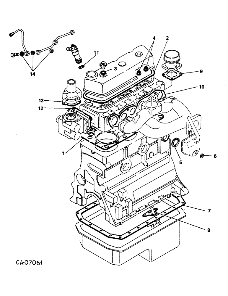 Схема запчастей Case IH 274 - (12-03) - POWER, DIESEL ENGINE, NISSAN, ENGINE GASKET PACKAGE Power