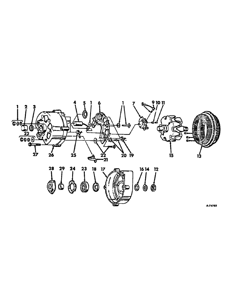 Схема запчастей Case IH 715 - (08-20) - ELECTRICAL, ALTERNATOR GENERATOR, DELCO REMY, SERIAL NO. 5328 AND BELOW (06) - ELECTRICAL