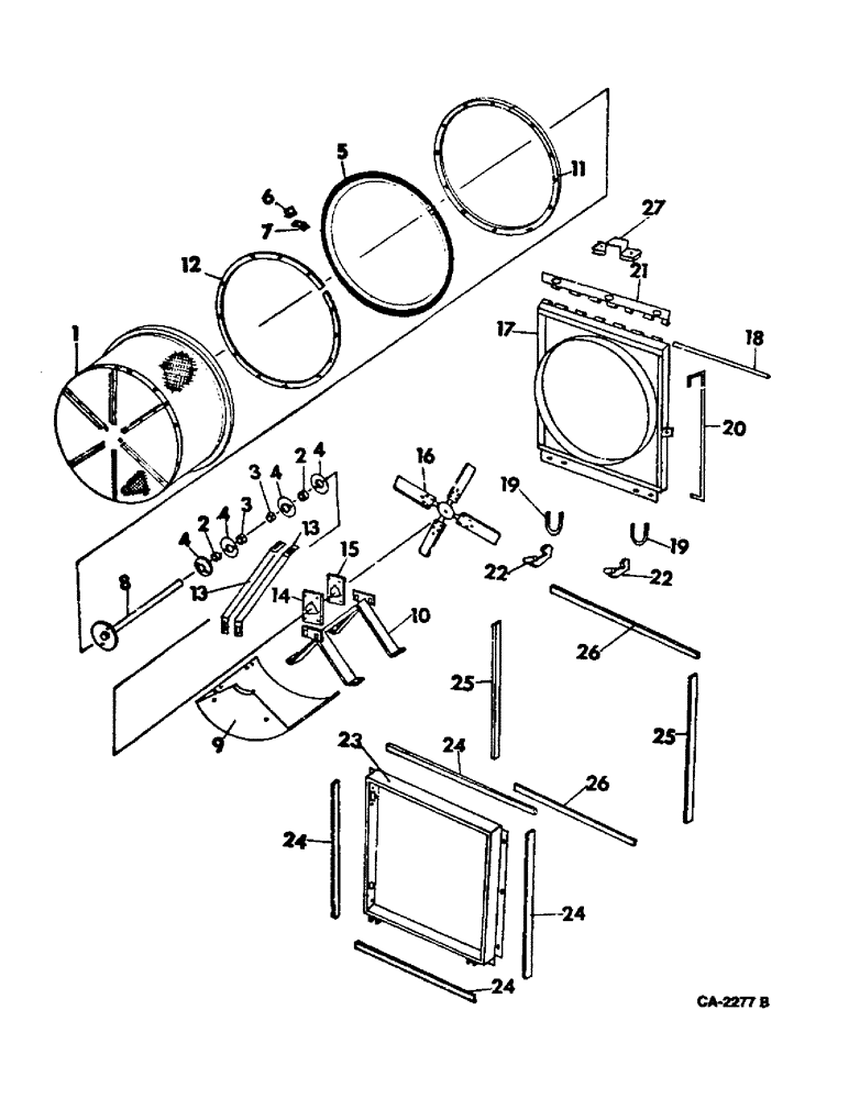 Схема запчастей Case IH 915 - (06-3) - COOLING, ROTARY AIR SCREEN Cooling