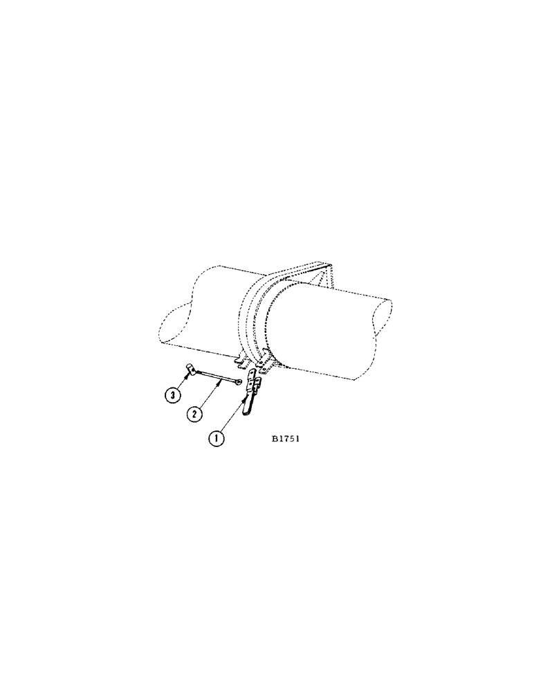 Схема запчастей Case IH 660 - (158[A]) - MANUAL FOLD UNLOADING AUGER LATCH 