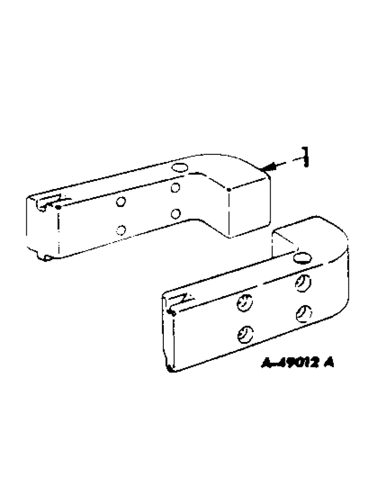 Схема запчастей Case IH 460 - (235) - MISCELLANEOUS EQUIPMENT, FRONT BOLSTER WEIGHTS, INTERNATIONAL 460 SERIES Miscellaneous Equipment