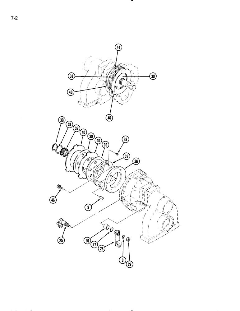 Схема запчастей Case IH 275 - (7-02) - BRAKES (07) - BRAKES