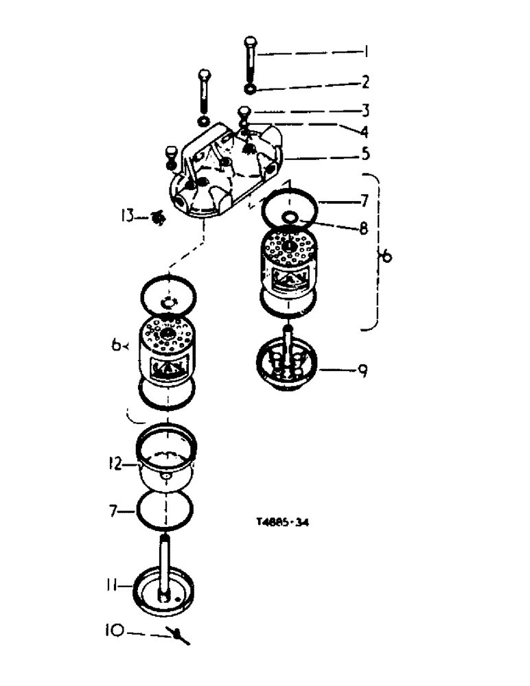 Схема запчастей Case IH 354 - (6-40) - ATTACHMENTS, FUEL FILTER AGGLOMERATOR Attachments