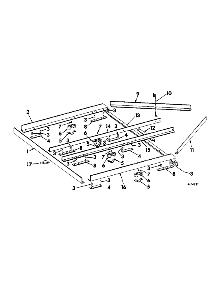 Схема запчастей Case IH 48 - (H-05) - MAIN FRAME 