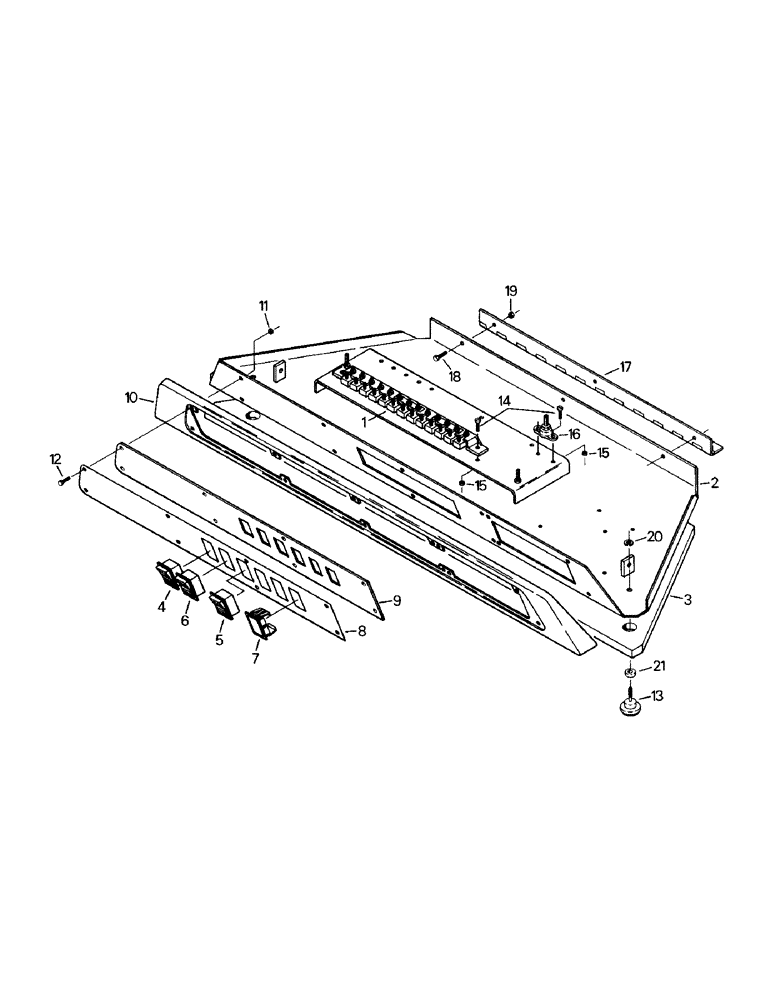 Схема запчастей Case IH KR-1225 - (01-07) - OVERHEAD DOOR (10) - CAB