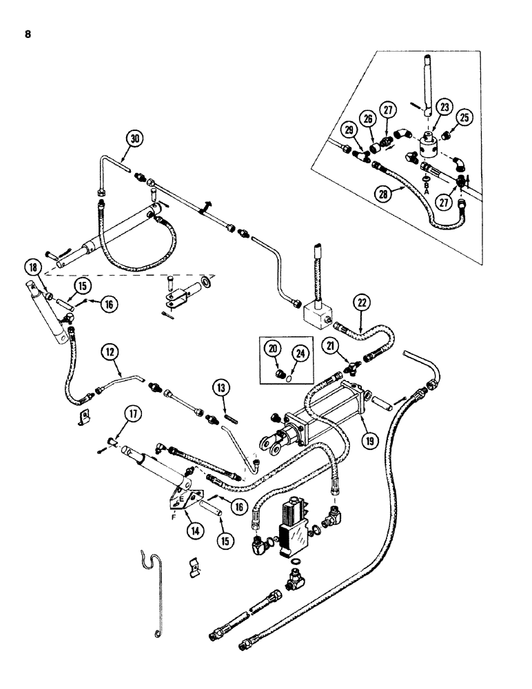 Схема запчастей Case IH 750 - (08) - HYDRAULICS, FRONT UNIT 