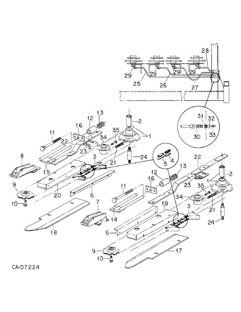 Схема запчастей Case IH 830 - (E-03) - EAR CORN SNAPPER UNIT - GATHERER AND CONVEYOR 