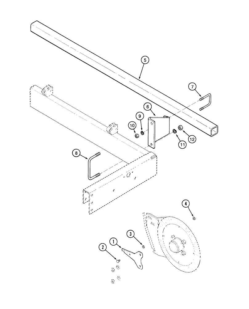 Схема запчастей Case IH 1200 - (L.50.B[03]) - KNIFE SCRAPER ATTACHMENT L - Field Processing