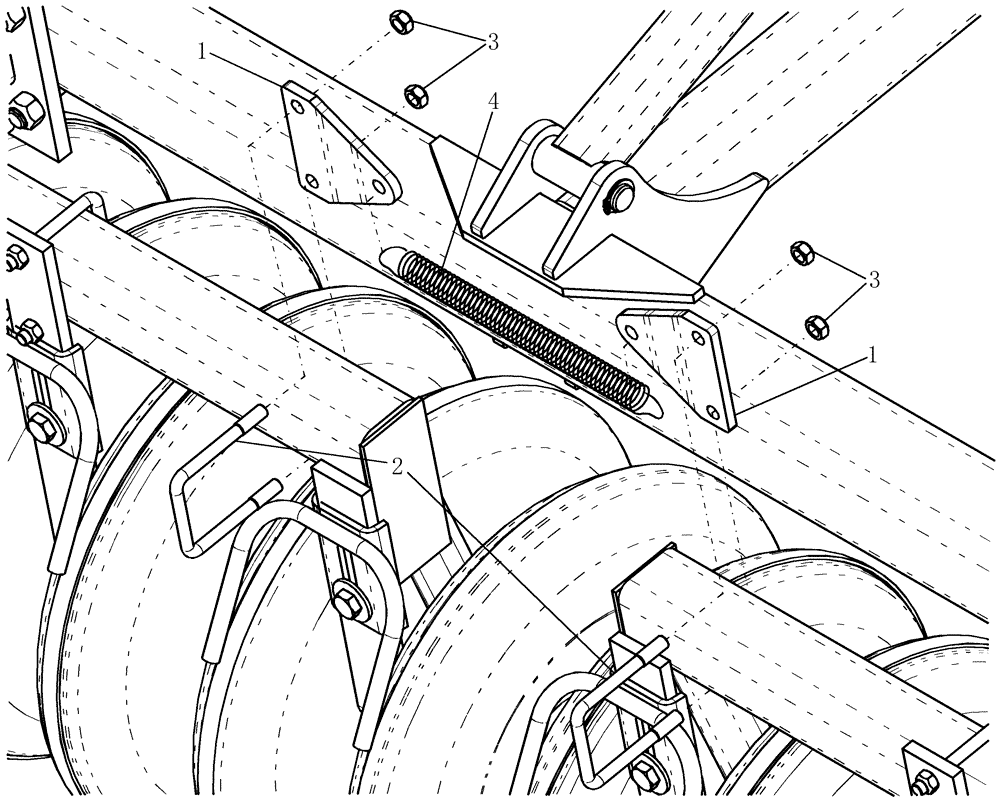 Схема запчастей Case IH 700 - (75.200.33) - PACKER INTERFERENCE SPRING ASSEMBLY (75) - SOIL PREPARATION