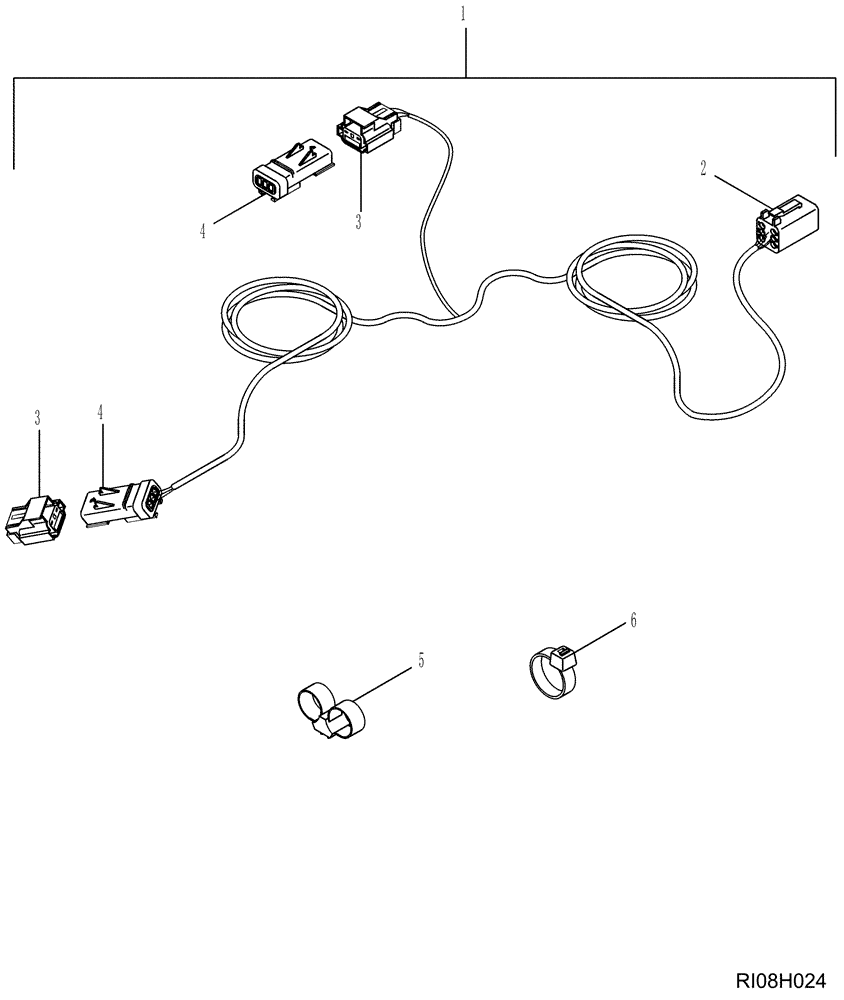 Схема запчастей Case IH MAGNUM 335 - (04-12) - HARNESS - STEERING - MAGNUM 335 (04) - ELECTRICAL SYSTEMS