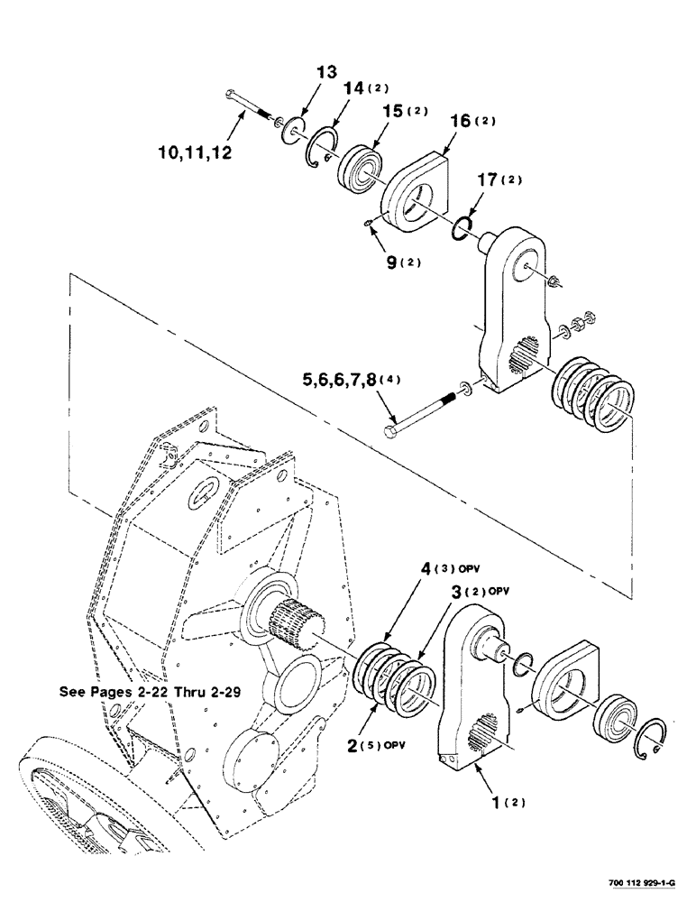 Схема запчастей Case IH 8580 - (02-20) - GEARBOX AND CRANK ARM ASSEMBLY Driveline