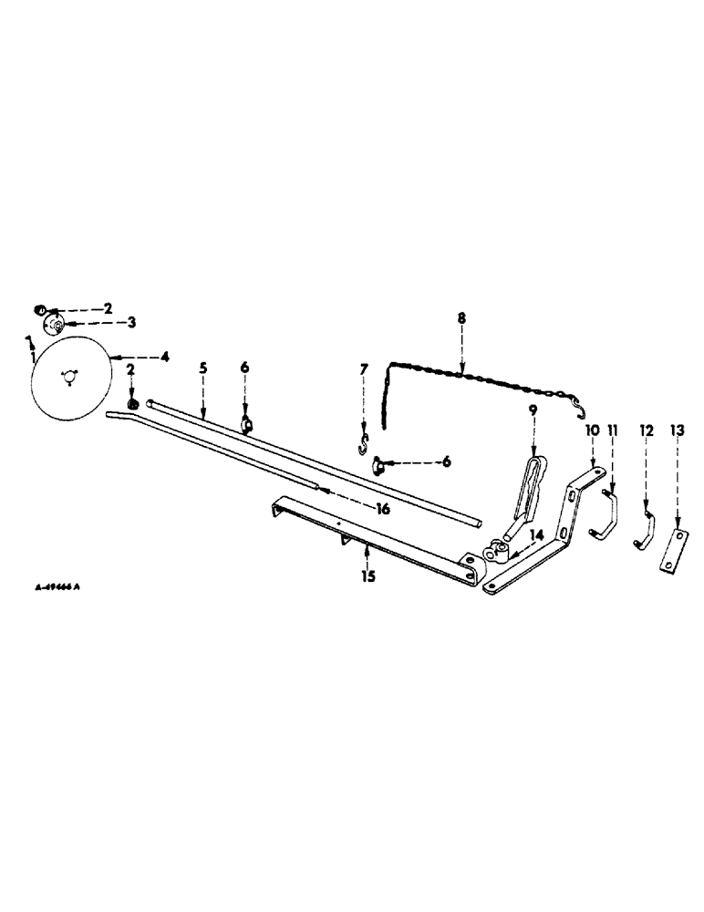 Схема запчастей Case IH 184 - (H-36) - UNIVERSAL MARKER UNIT, DISK-TYPE, OPEN BEARING 