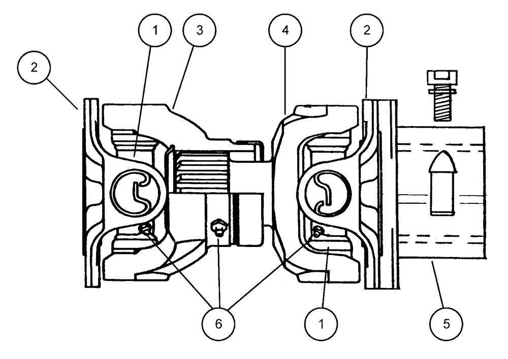 Схема запчастей Case IH 438 - (08-001) - DRIVELINE, 1350, SC, 14T, PFS Drivelines