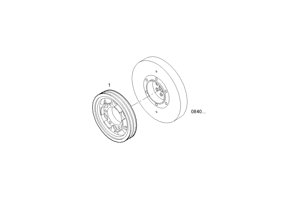 Схема запчастей Case IH F3AE0684K E905 - (0844.003) - DRIVING PULLEY 