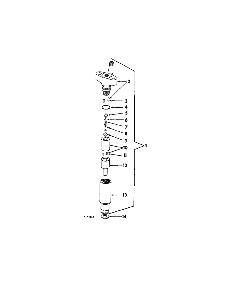 Схема запчастей Case IH 2806 - (E-28) - FUEL SYSTEM, NOZZLE AND HOLDER, ENGINE SERIAL NO. D-361 24300 AND BELOW (02) - FUEL SYSTEM