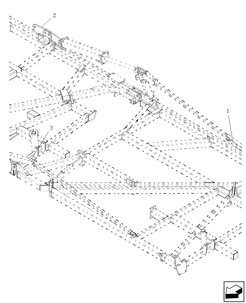 Схема запчастей Case IH PTX600 - (4.020.1) - DUAL ENDMARKER MOUNT KIT, 37 FT - 41 FT MODELS (18) - MISCELLANEOUS