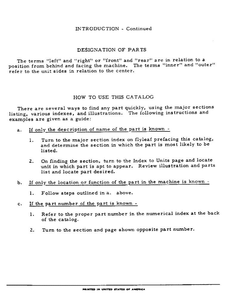 Схема запчастей Case IH 234 - (5) - INTRODUCTION - CONTINUED (00) - GENERAL & PICTORIAL INDEX