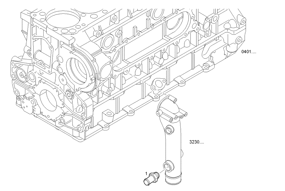 Схема запчастей Case IH F3BE0684G E901 - (3243.001) - RETURN EXPANSION TANK WATER 