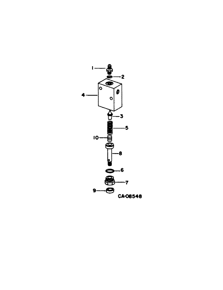 Схема запчастей Case IH 1420 - (10-34[A]) - HYDRAULICS, FOOT-N-INCH VALVE (07) - HYDRAULICS