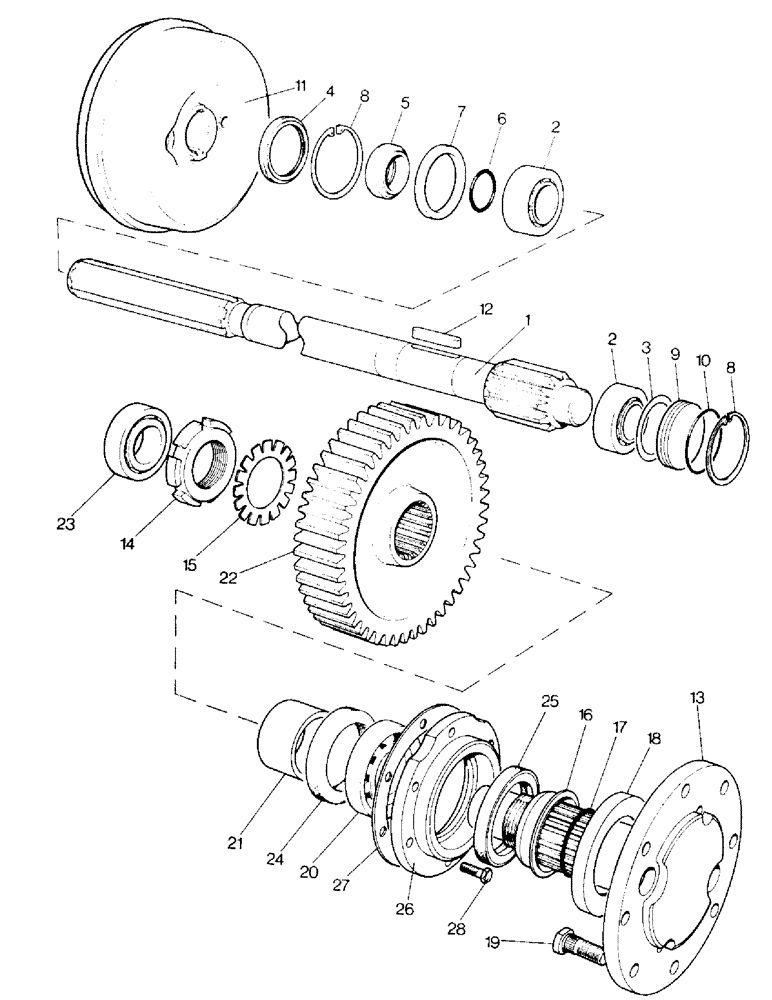 Схема запчастей Case IH 996 - (D02-1) - FINAL DRVE, FINAL DRIVE REDUCTION GEAR AND SHAFTS Final Drive Reductions