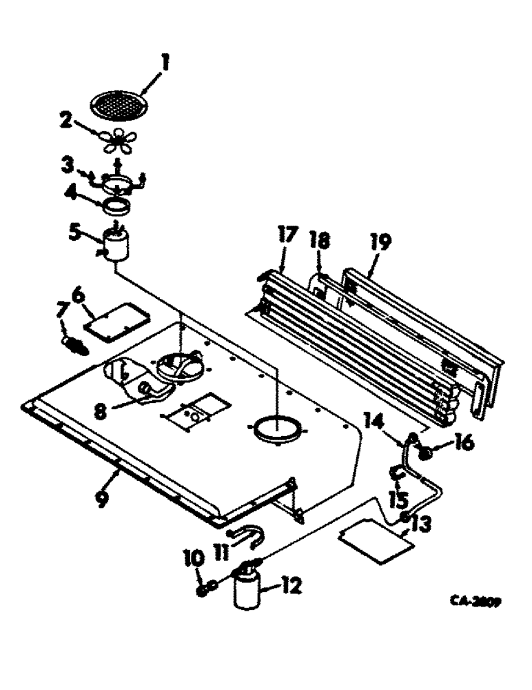 Схема запчастей Case IH 21256 - (N-17) - PARTS ACCESSORIES AND ATTACHMENTS, CONDENSER Accessories & Attachments