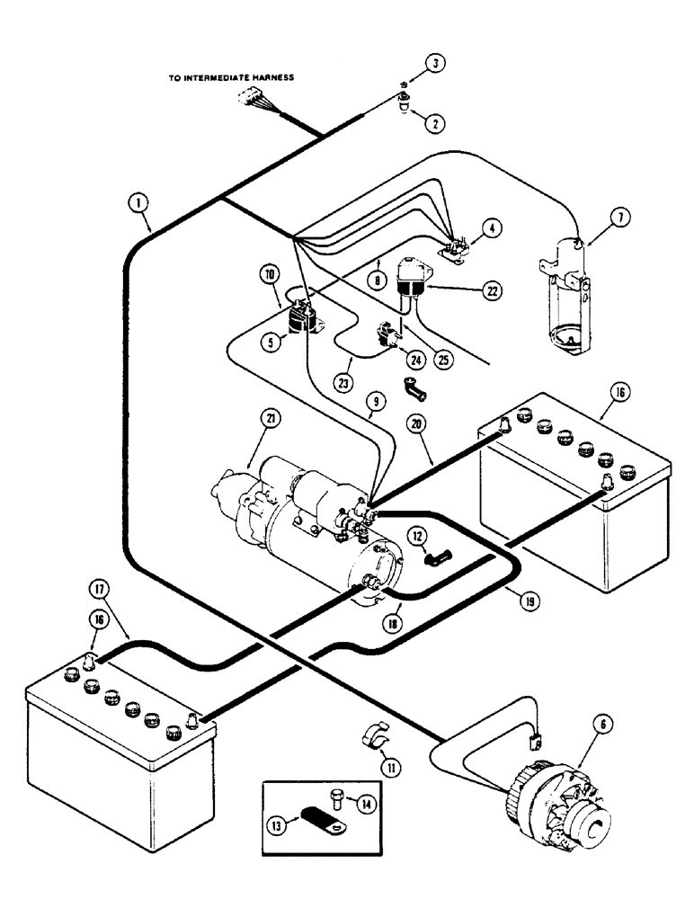 Схема запчастей Case IH 2670 - (090) - ENGINE HARNESS AND ATTACHING PARTS, FIRST USED TRACTOR SERIAL NUMBER 8826413 (04) - ELECTRICAL SYSTEMS