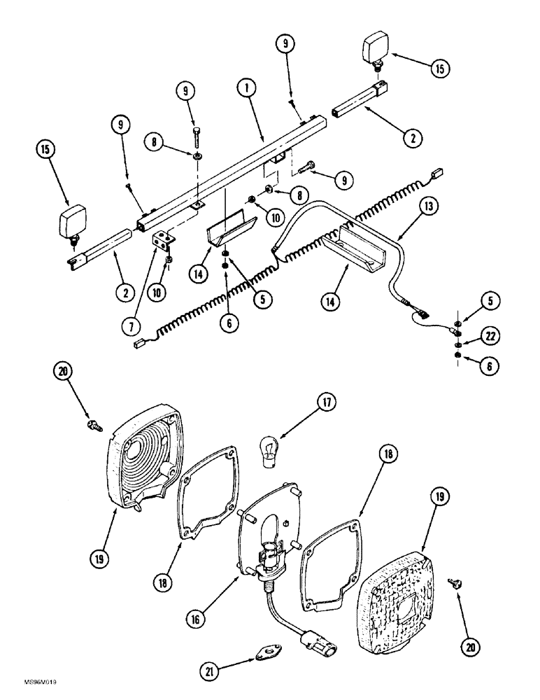 Схема запчастей Case IH 9370 - (4-52) - SIDE MARKER LAMPS (04) - ELECTRICAL SYSTEMS