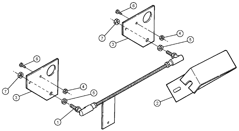 Схема запчастей Case IH SPX3310 - (03-041) - HYDROSTAT LINKAGE PACKAGE (01) - ENGINE