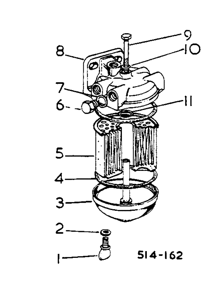 Схема запчастей Case IH 454 - (12-63) - FINAL FUEL FILTER, C.A.V. INJECTION Power