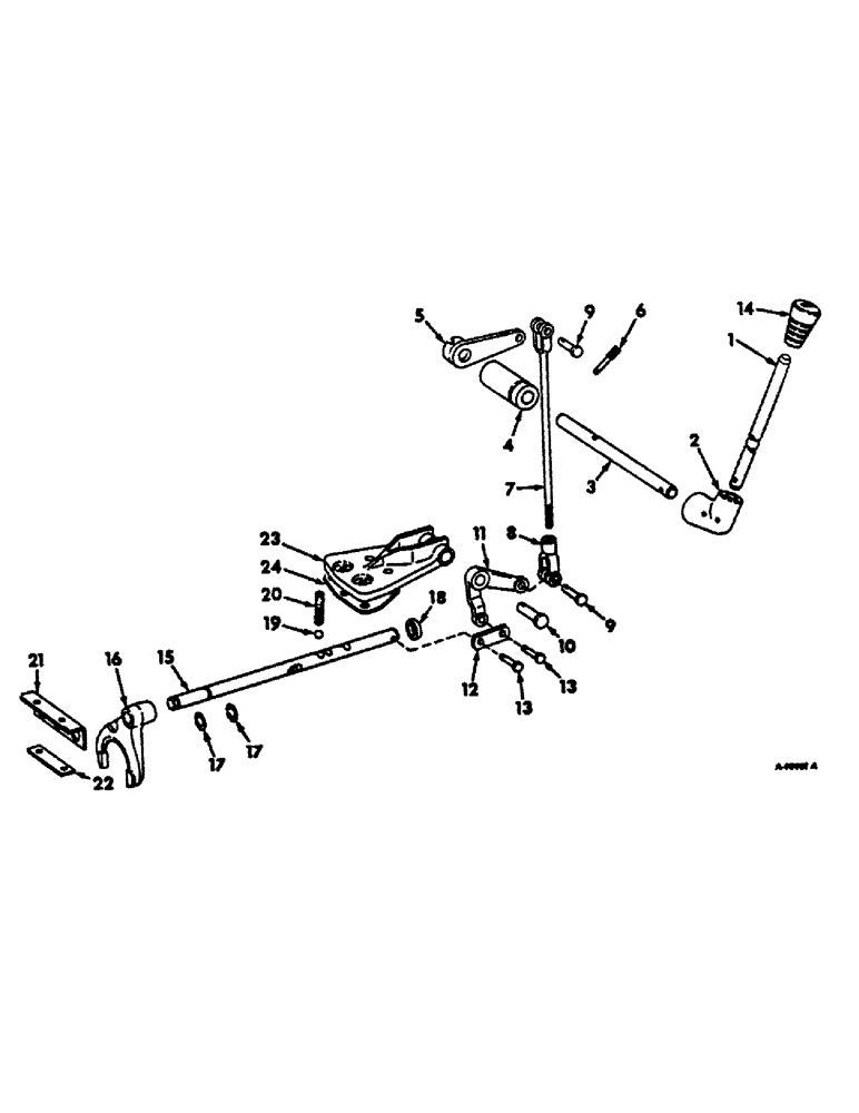 Схема запчастей Case IH 656 - (H-09) - CONTROLS, HI-LO SHIFT CONTROLS AND LINKAGE, FARMALL TRACTORS WITH HYDROSTATIC DRIVE Controls