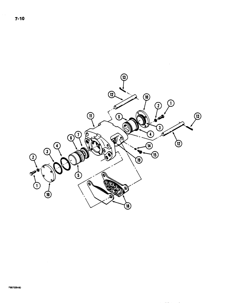 Схема запчастей Case IH 9170 - (7-10) - BRAKE CALIPER ASSEMBLY (07) - BRAKES