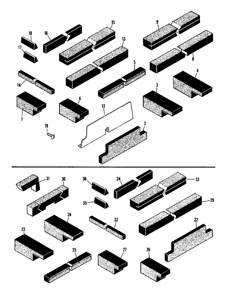 Схема запчастей Case IH 1290 - (N-15) - SEAL KIT (08) - SHEET METAL