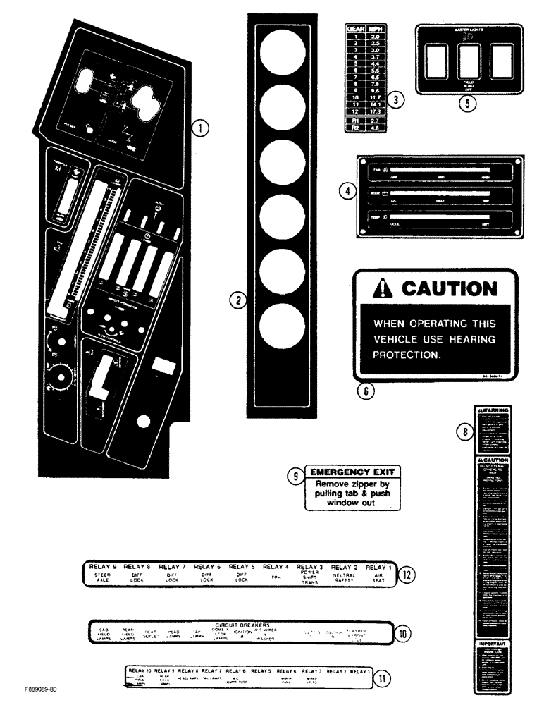 Схема запчастей Case IH STEIGER - (9-110) - DECALS (09) - CHASSIS/ATTACHMENTS